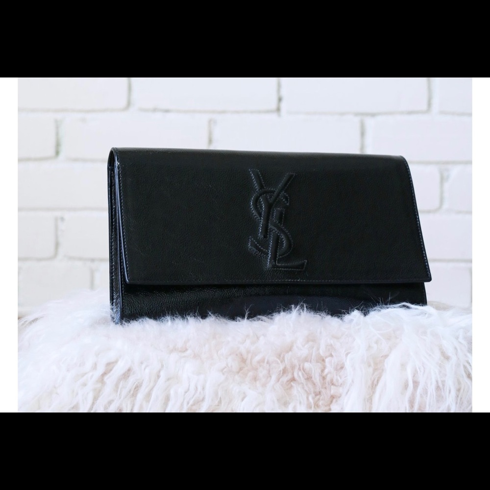 Saint Laurent Belle de Jour Clutch Leather Large